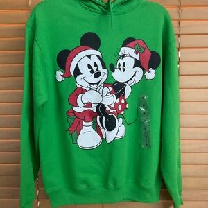 Disney Green Festive Hooded Sweater